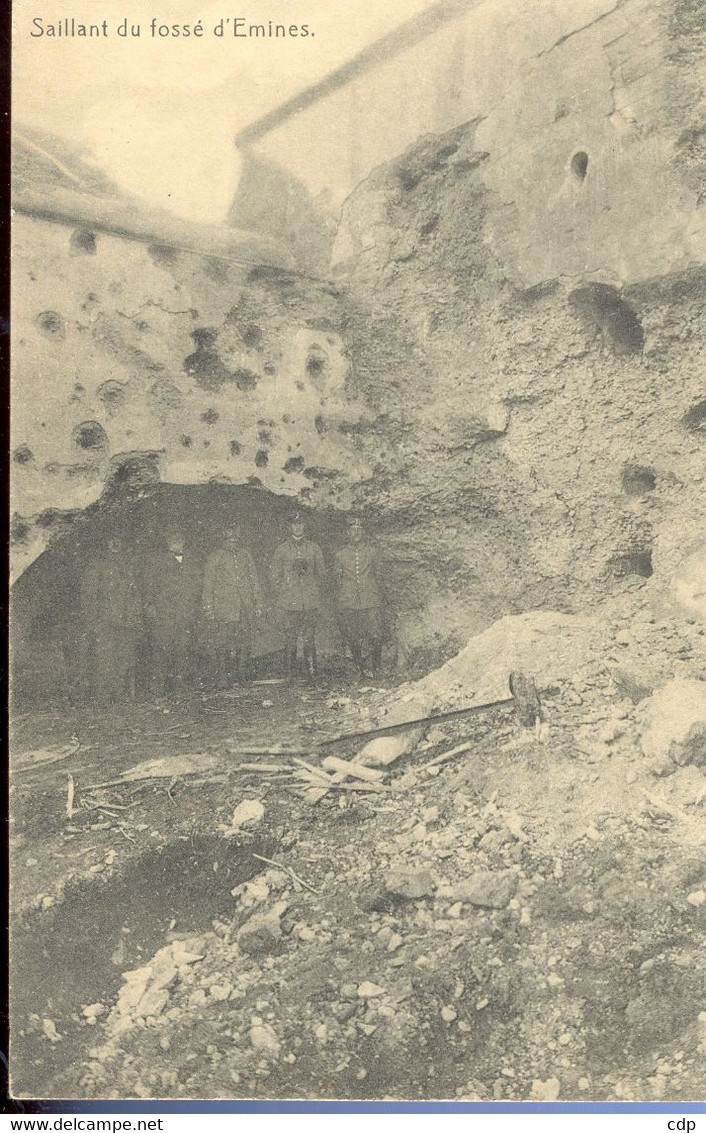 Cpa Emines  Fossé  Militaires - La Bruyère