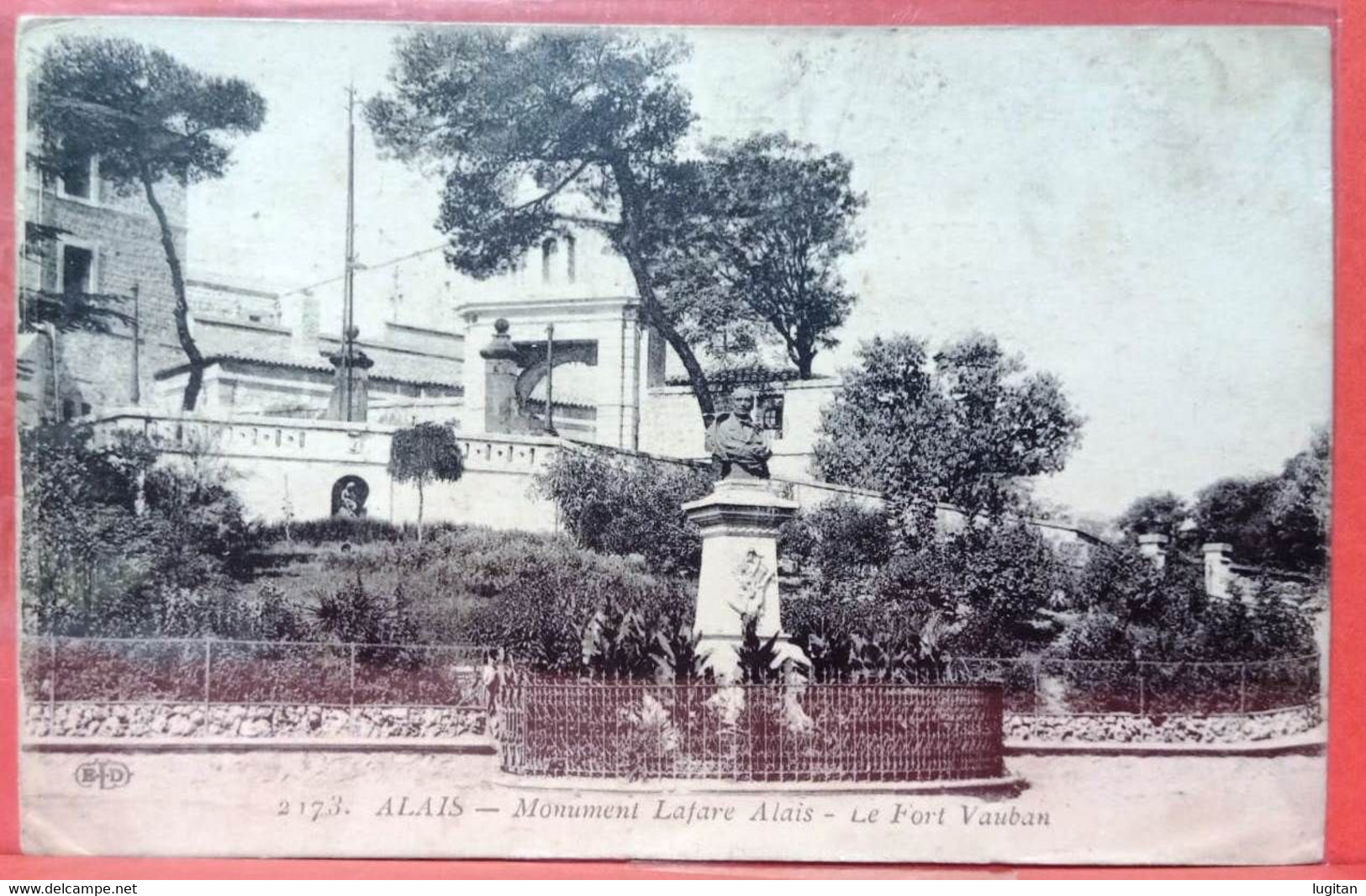 Cartolina Viaggiata 1925 - Alais - Monument Lafare Alais - Le Fort Vauban - Ile-de-France