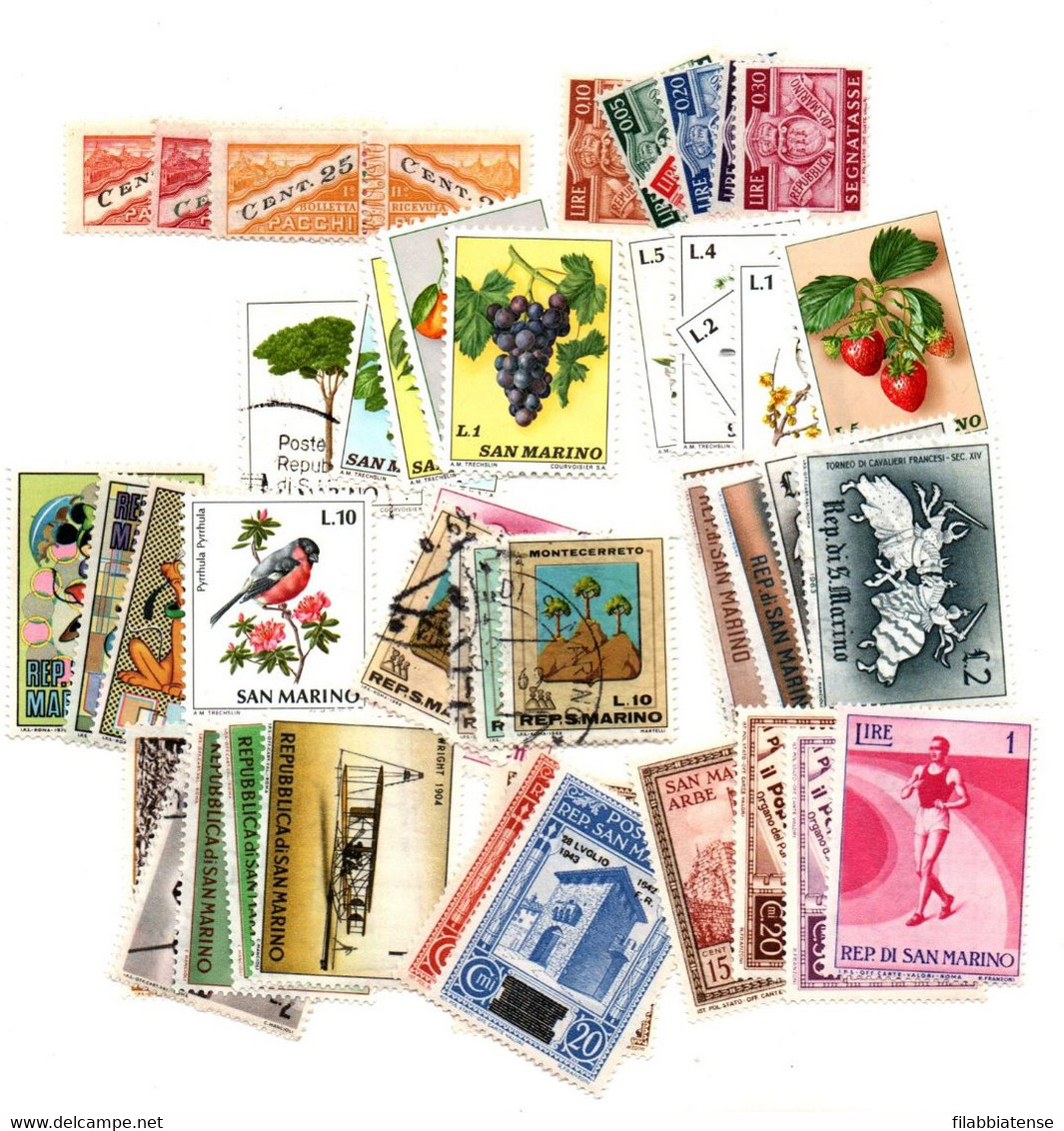 San Marino - Lotto Francobolli         5E ---- - Collections, Lots & Séries