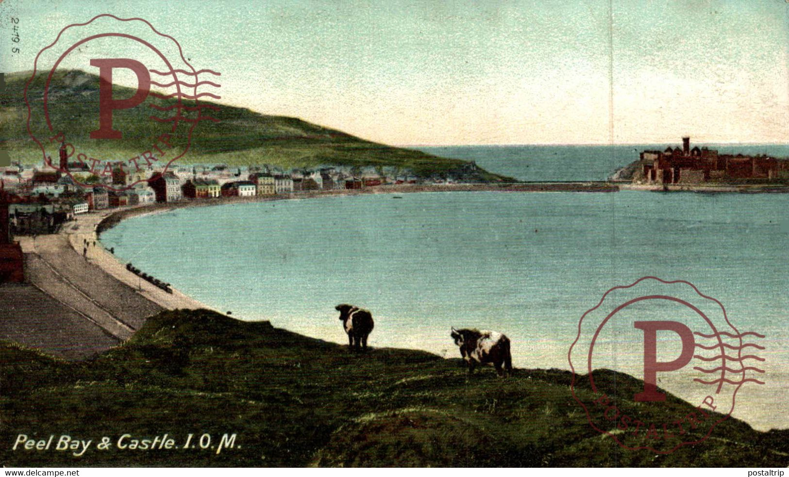 ISLE OF MAN - PEEL BAY AND CASTLE - Isle Of Man