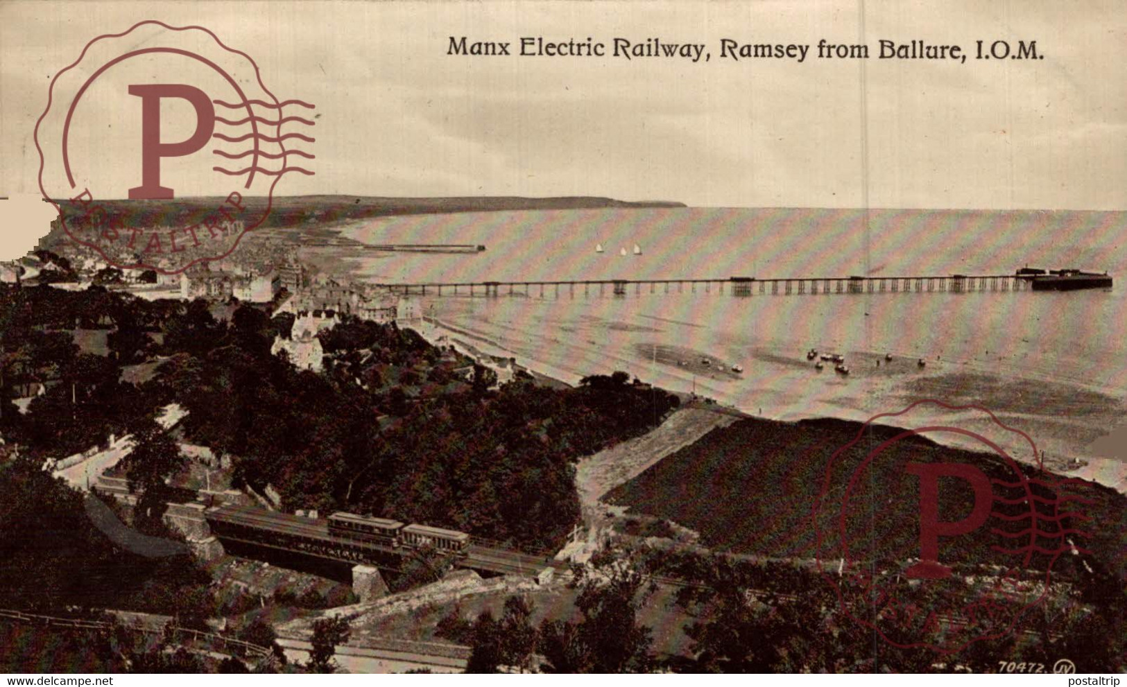 MANX ELECTRIC RAILWAY RAMSEY FROM BALLURE ISLE OF MAN IOM - Isle Of Man