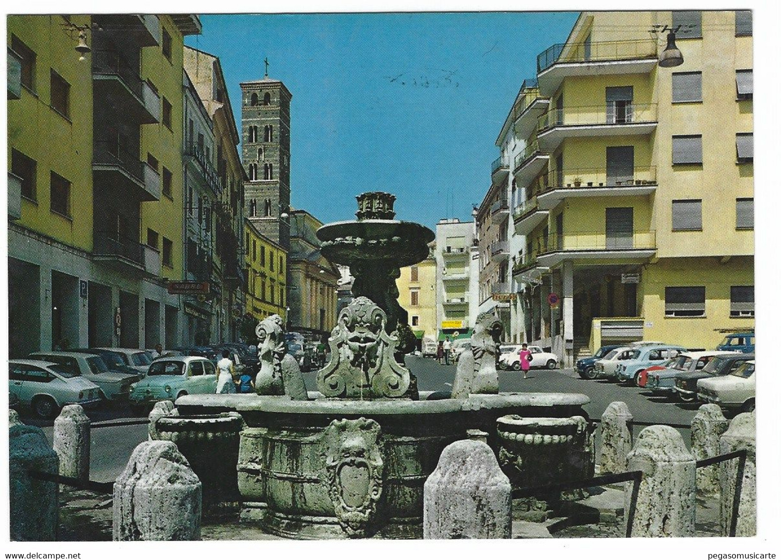 15818IT - VELLETRI PIAZZA CAIROLI - MONUMENTALE FONTANA DEL BERNINI - ANIMATA AUTO CAR 1983 - Velletri