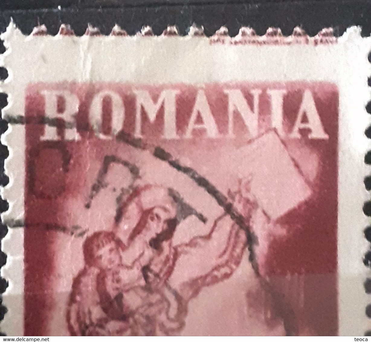 Errors Stamps Romania 1930  # Mi 396 With Author's Writing Above Out Of Frame - Variedades Y Curiosidades