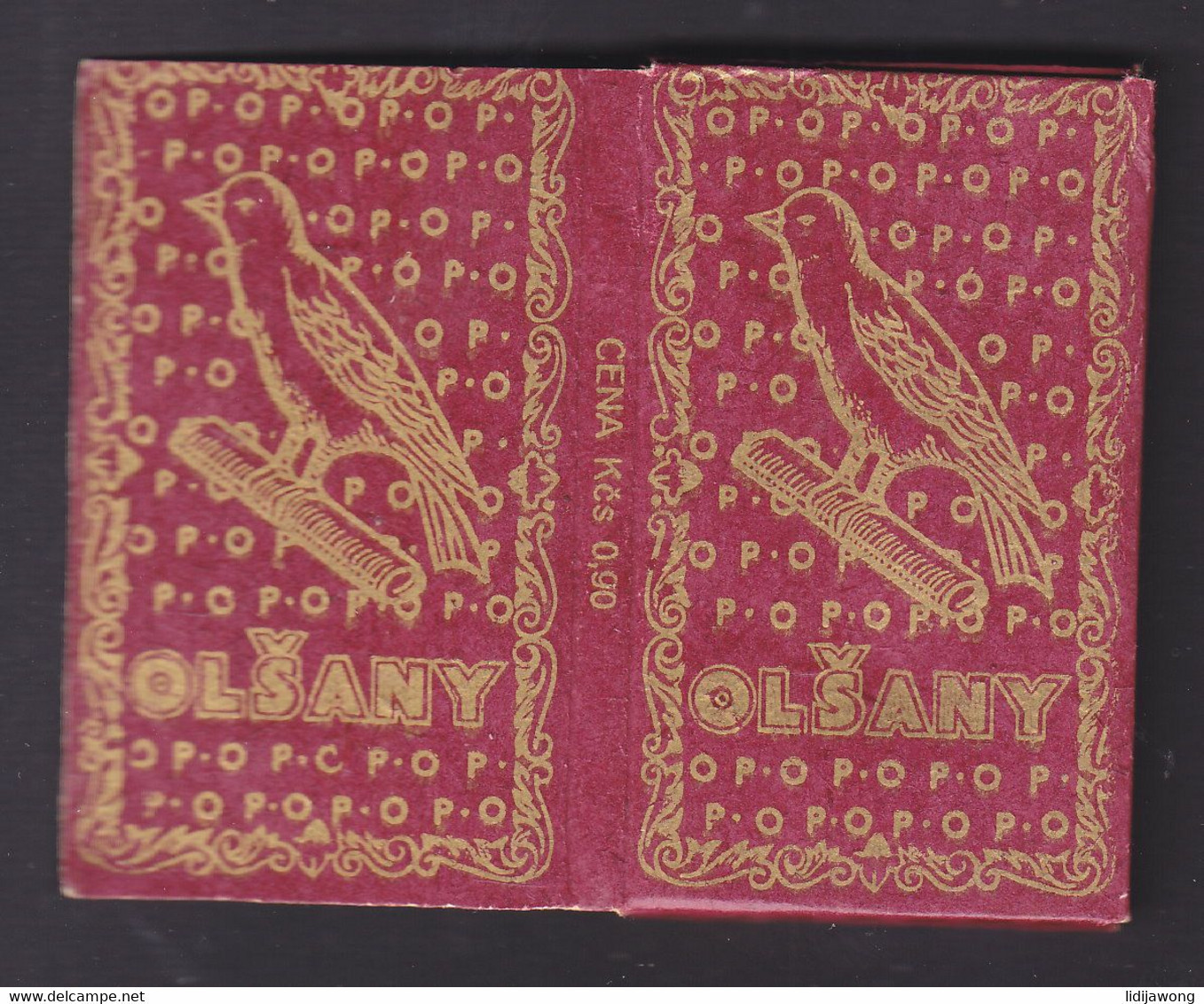 Czech "OLSANY" - Rizla - Cigarette Paper Vintage Rolling Paper (see Sales Conditions) - Tabacco & Sigarette