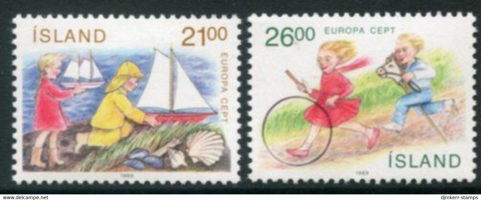 ICELAND 1989 Children's Games MNH / **.  Michel 701-02 - Ungebraucht