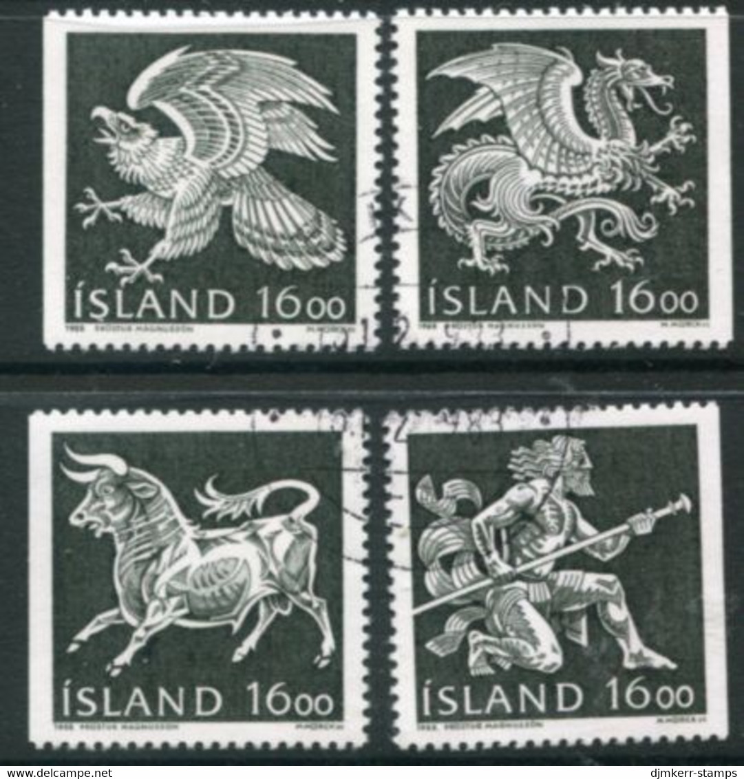 ICELAND 1988 Guardian Spirits Of Iceland Used.  Michel 684-87 - Used Stamps