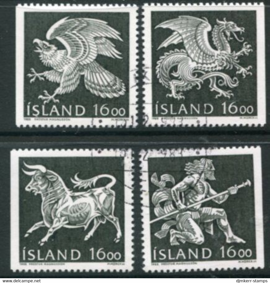 ICELAND 1988 Guardian Spirits Of Iceland Used.  Michel 684-87 - Usados