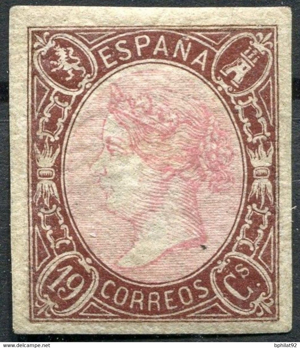 !!! ESPAGNE, N°68 NEUF *, AUTHENTIQUE MAIS REPARE. BEL ASPECT. COTE 1650 € - Unused Stamps