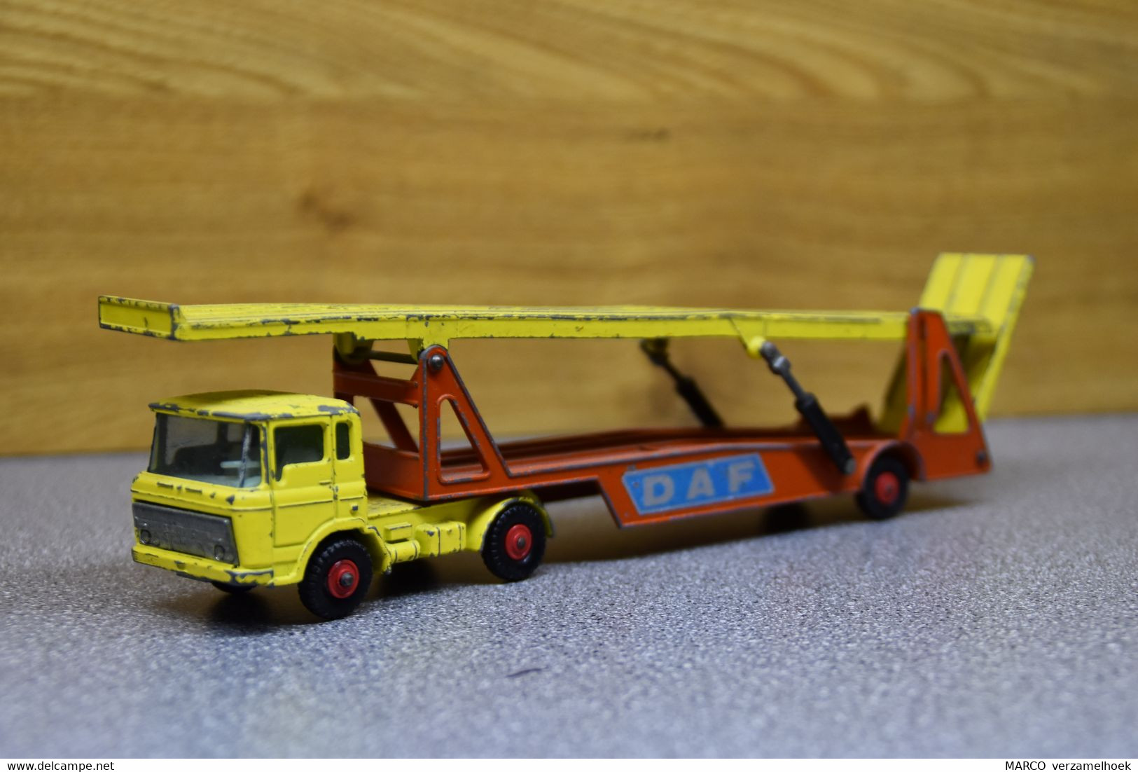 DAF Car Transporter Matchbox By Lesney King Size 1969 - Trucks, Buses & Construction