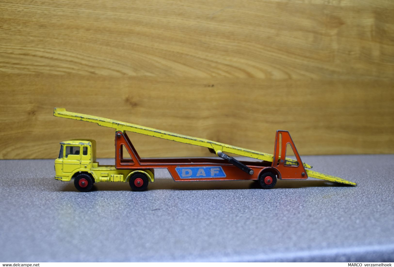 DAF Car Transporter Matchbox By Lesney King Size 1969 - Camions, Bus Et Construction
