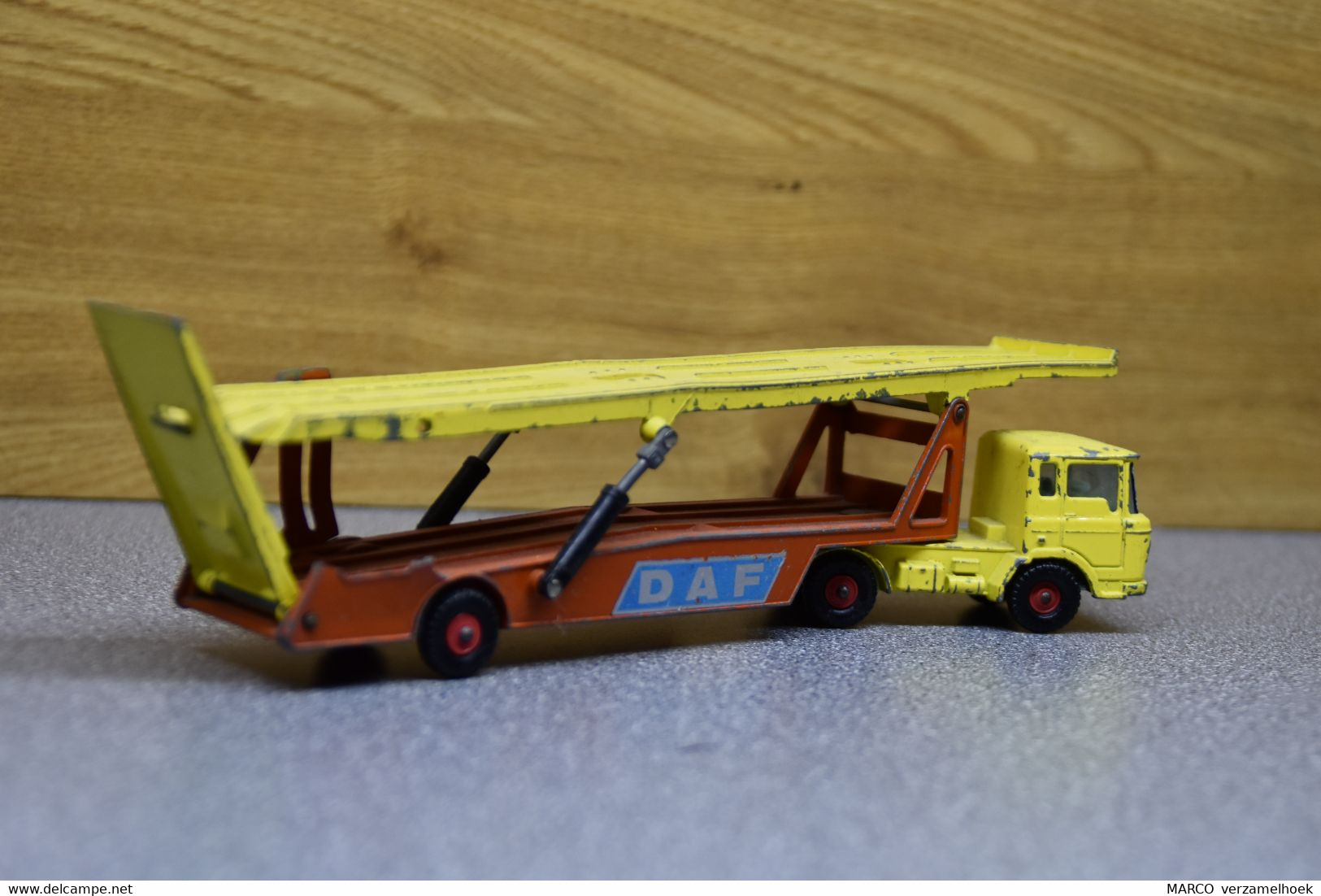 DAF Car Transporter Matchbox By Lesney King Size 1969 - Camions, Bus Et Construction