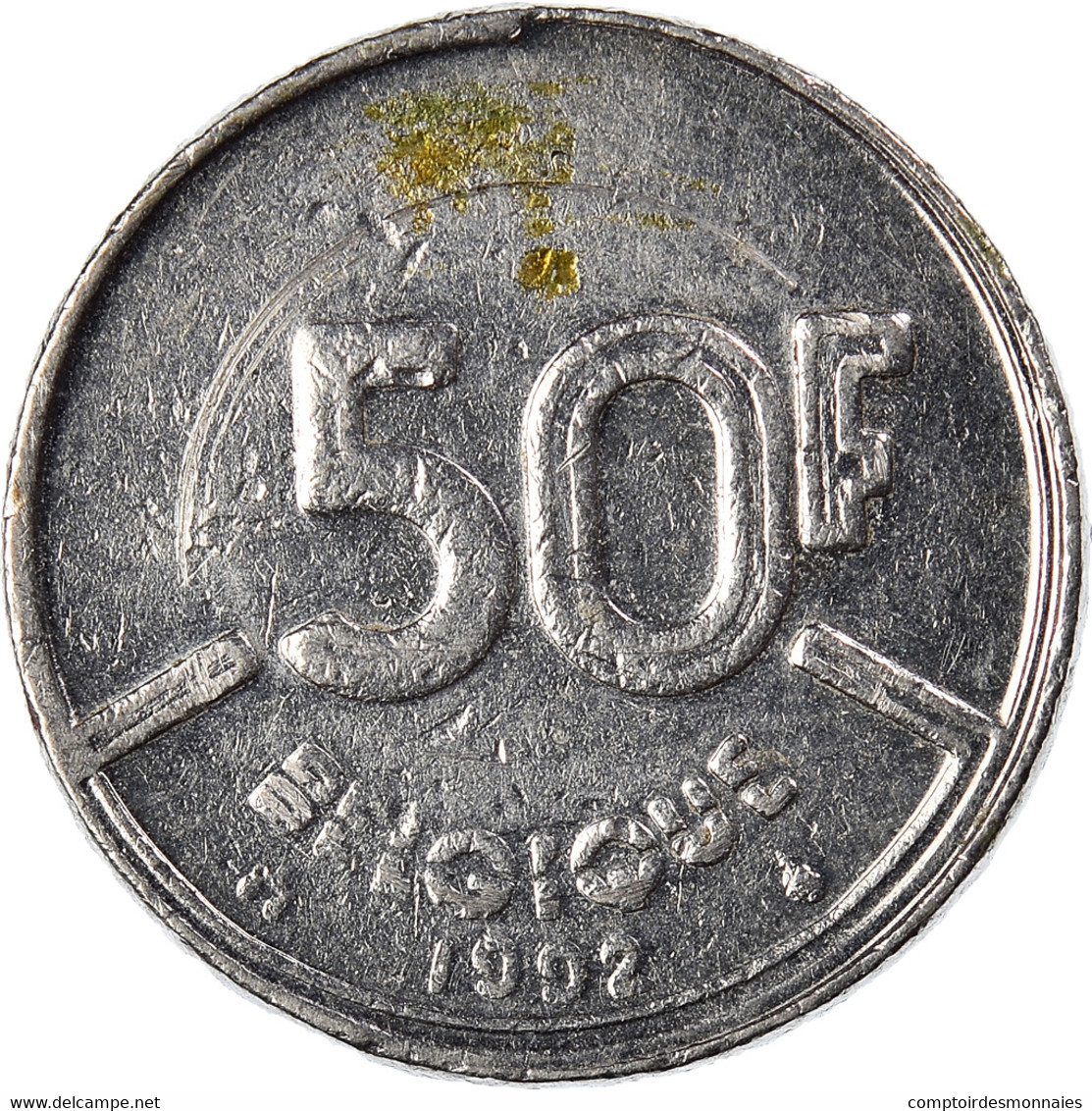 Monnaie, Belgique, 50 Francs, 50 Frank, 1992 - 50 Francs