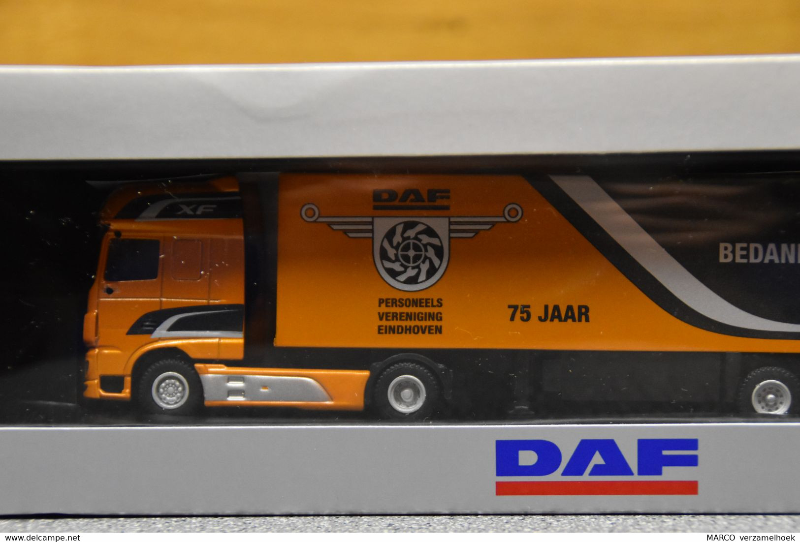 DAF XF 75 Jaar Personeelsvereniging DAF Eindhoven (NL) WSI Models 08-1186 - Trucks, Buses & Construction