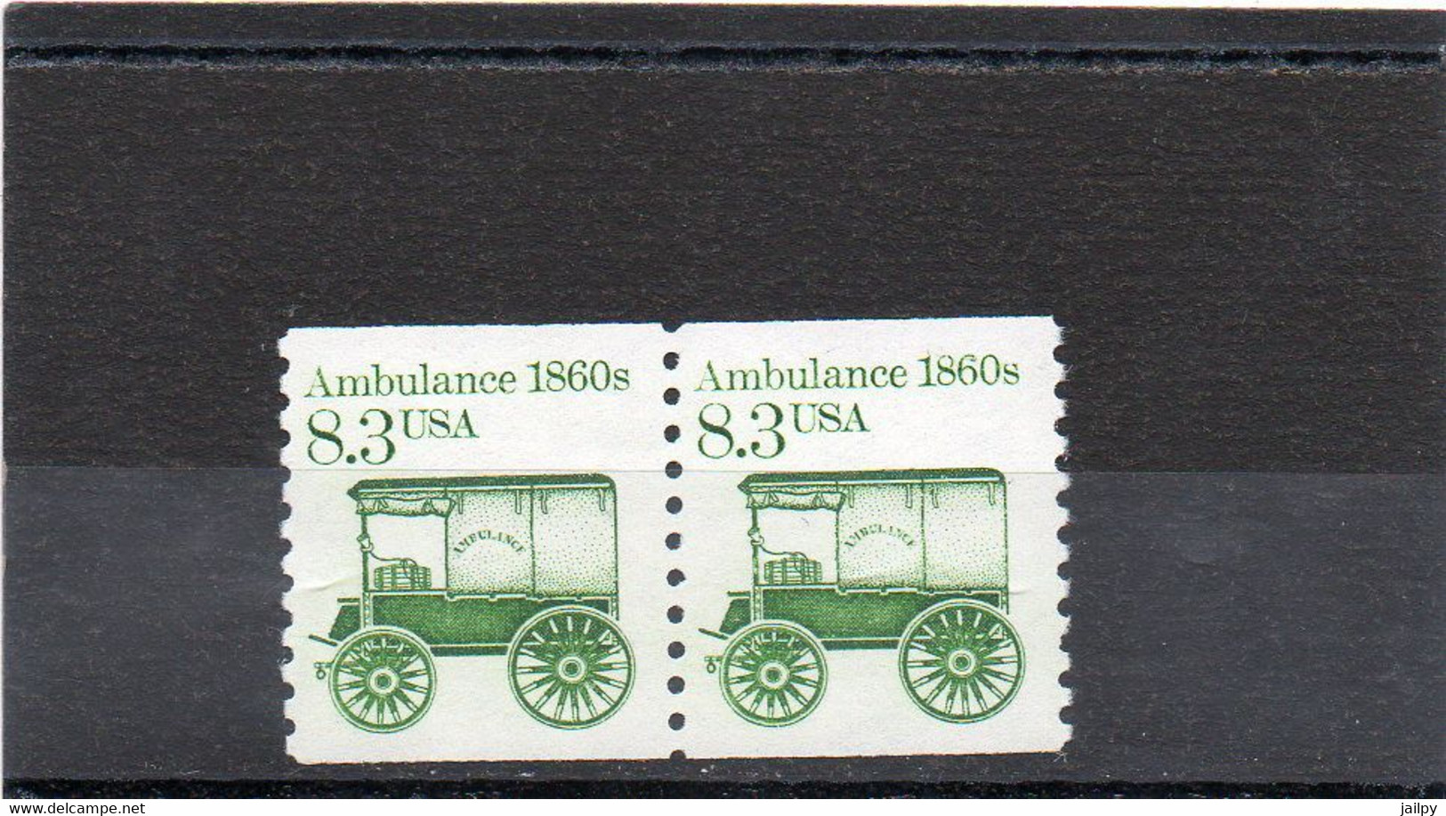 ETATS-UNIS   2 Timbres 8,3 C Se Tenant   1985   Y&T : 1591   Roulette Neufs Sans Charnière - Roulettes