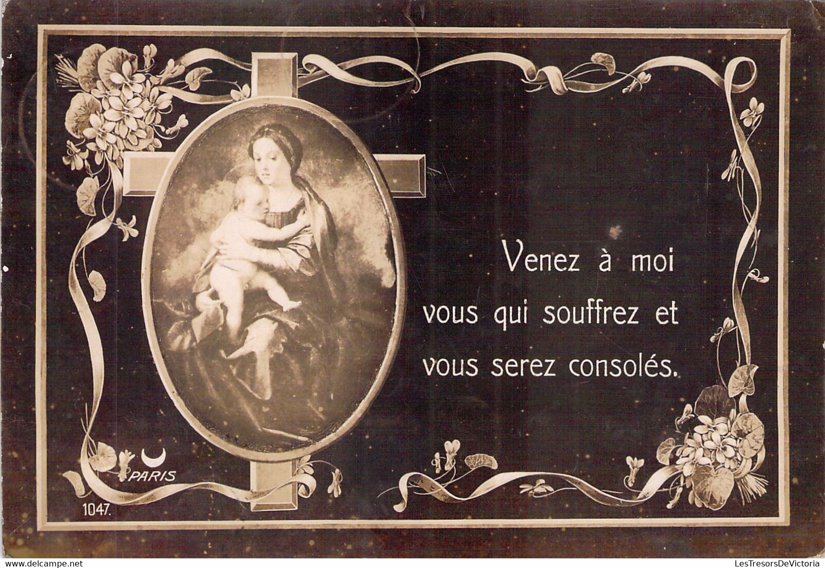 CPA Religieuse - Venez à Moi Vous Qui Souffrez Et Vous Serez Consolés - Oblitéré à Ath En Belgique En 1908 - Virgen Maria Y Las Madonnas