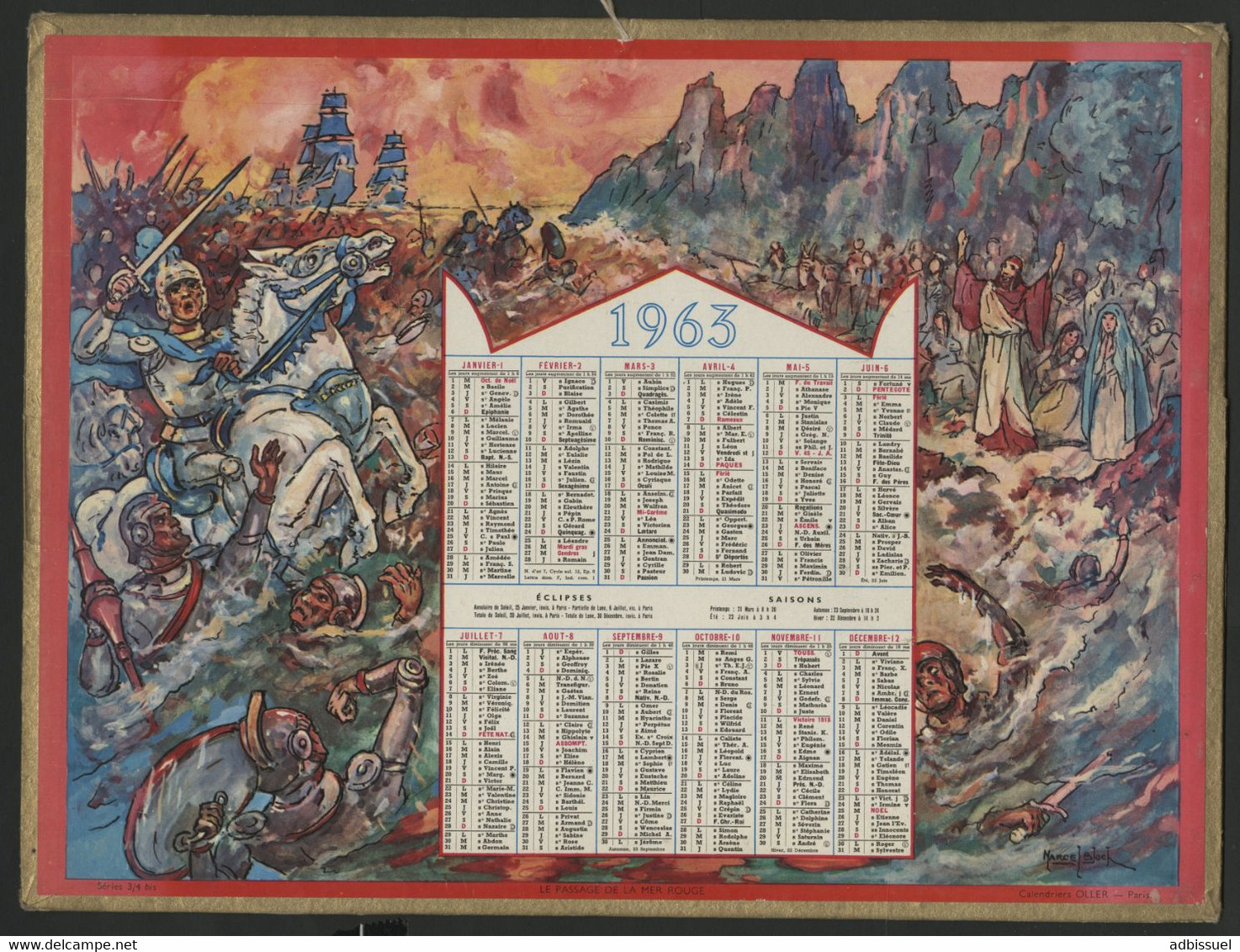 Ensemble de 14 Almanachs de France entre 1947 et 1978. DROME et LOIRE (26 et 42) Voir description détaillée