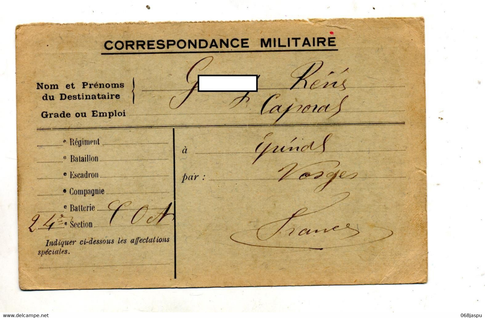 Carte Franchise Militaire - Storia Postale