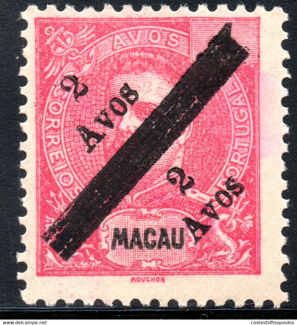 802.CHINA,PORTUGAL,MACAO.1911 # 159d WITHOUT GUM AS ISSUED, - Neufs