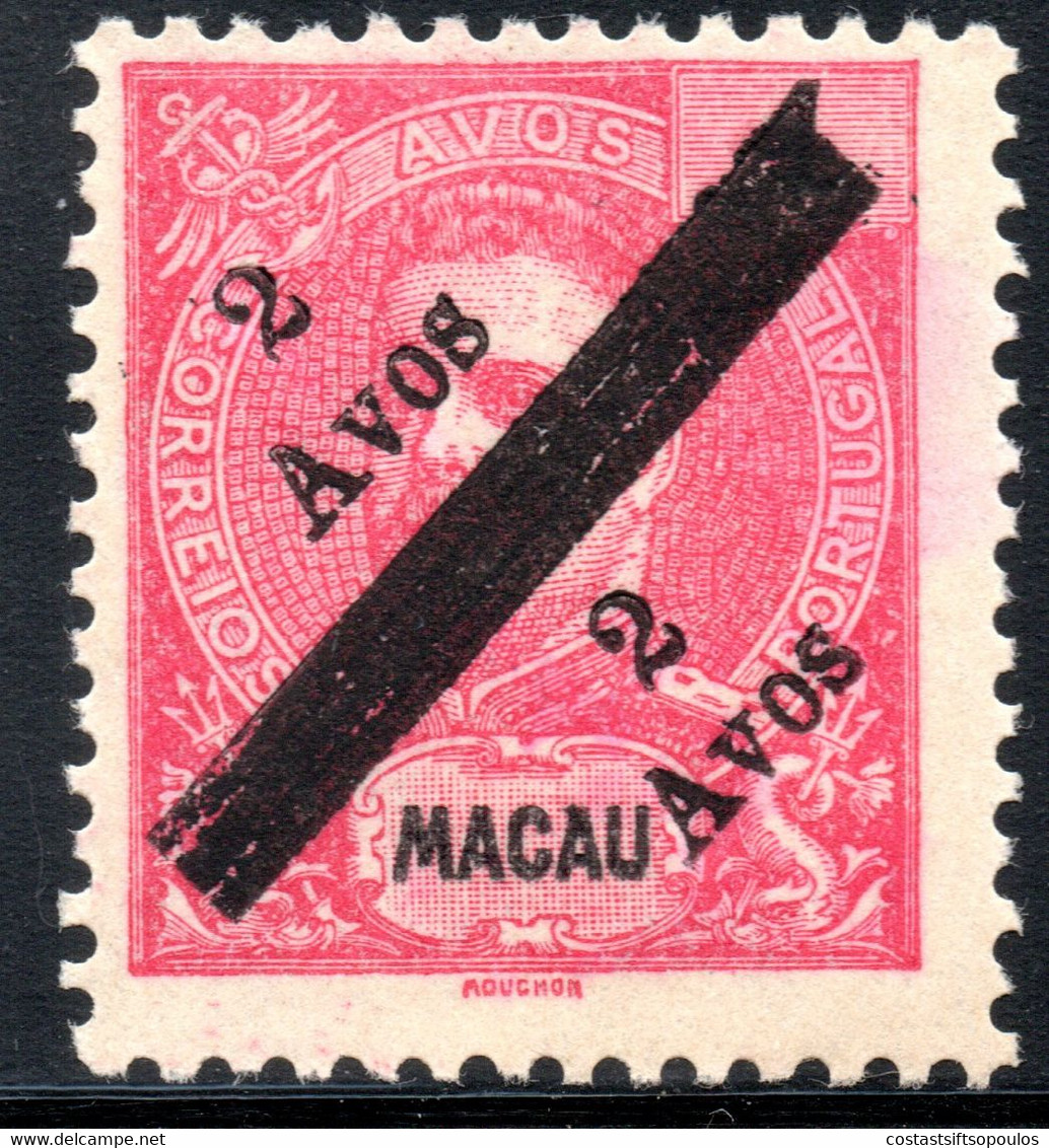 802.CHINA,PORTUGAL,MACAO.1911 # 159d WITHOUT GUM AS ISSUED, - Unused Stamps