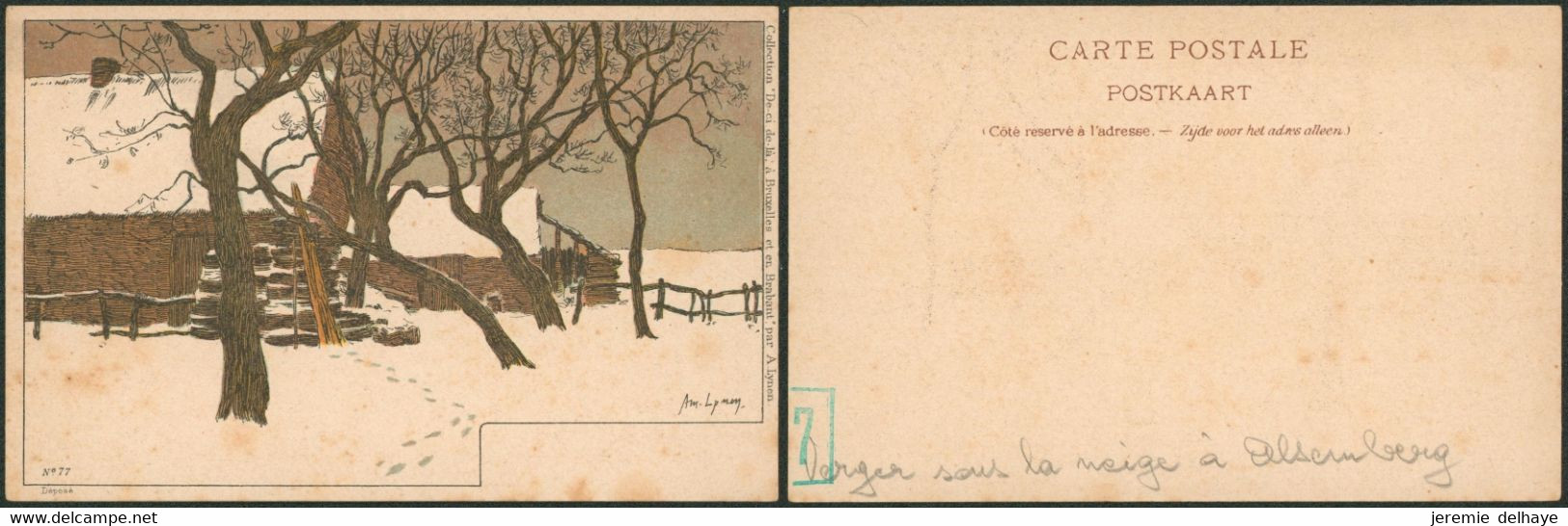 Carte Postale - Illustrateur Am. Lynen (Bruxelles) : N°77 Alsenberg  / Collection - Lynen, Amédée-Ernest