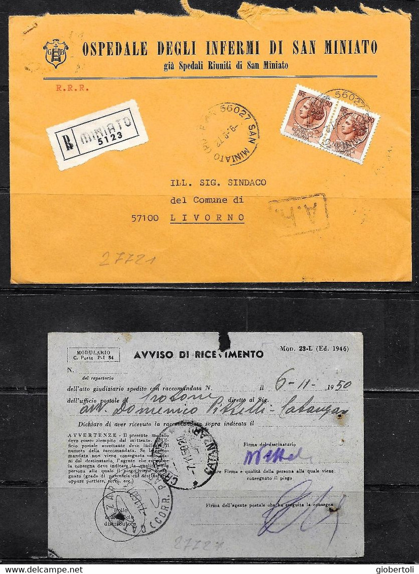 Italia/Italy/Italie: Lotto Di 6 Documenti Postali, Lot Of 6 Postal Documents. Loto Di 6 Documents Postaux - Lotti E Collezioni