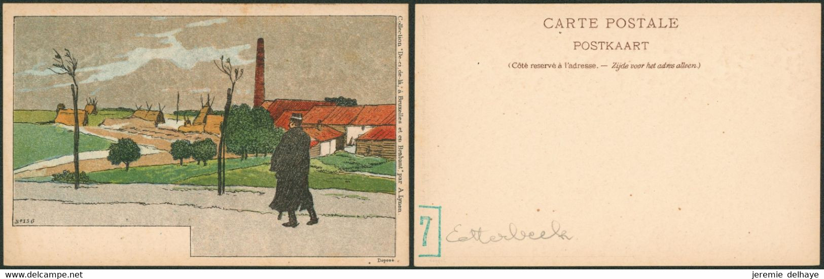 Carte Postale - Illustrateur Am. Lynen (Bruxelles) : N°136 Etterbeek / Collection - Lynen, Amédée-Ernest