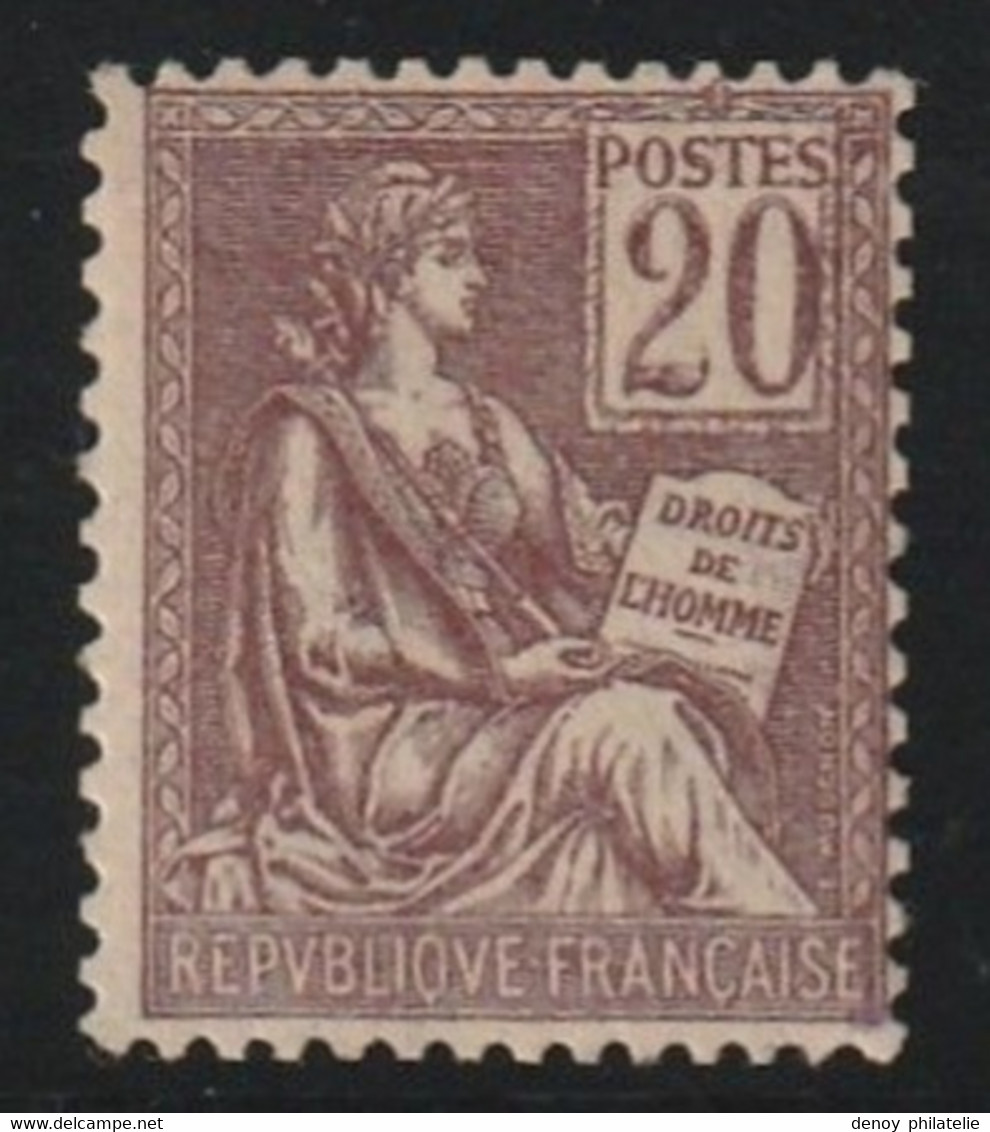 France N° 113 Sans Charniére ** Signé Calves - 1900-02 Mouchon