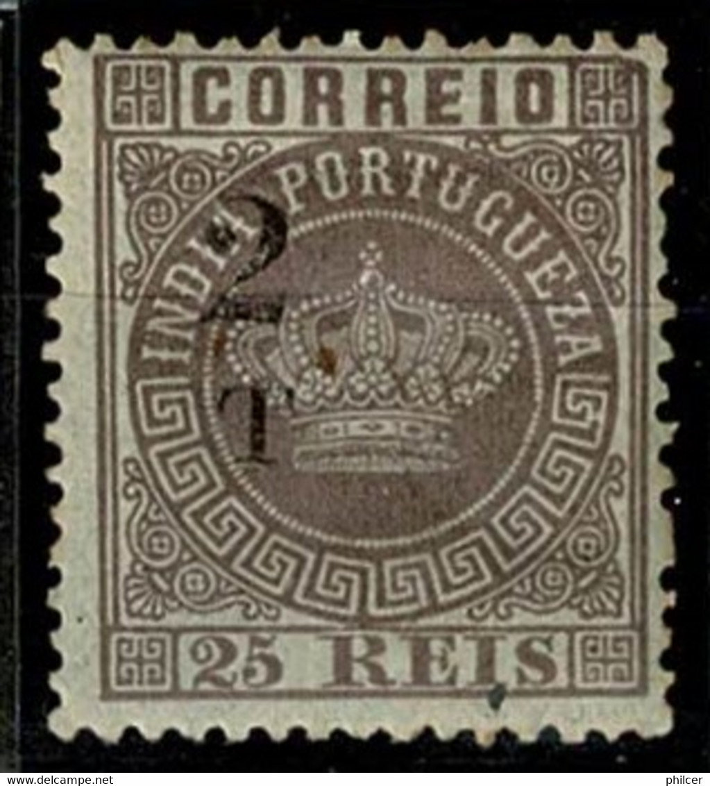 India, 1881/3, # 95 Dent. 12 3/4, MNG - Portugiesisch-Indien