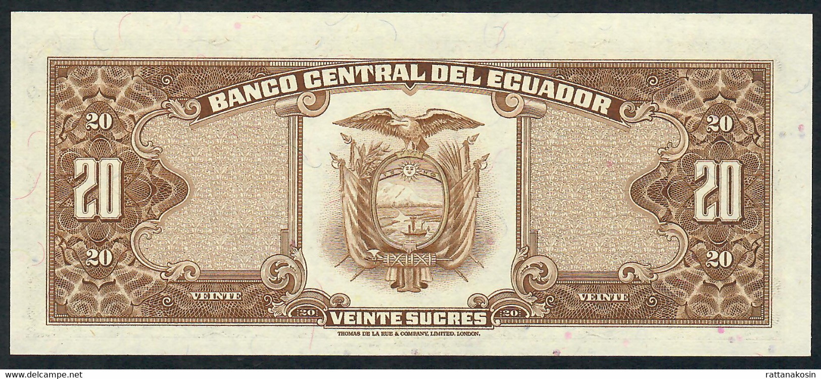 ECUADOR P115b 20  SUCRES 24.5.1980 #LF     UNC. - Ecuador