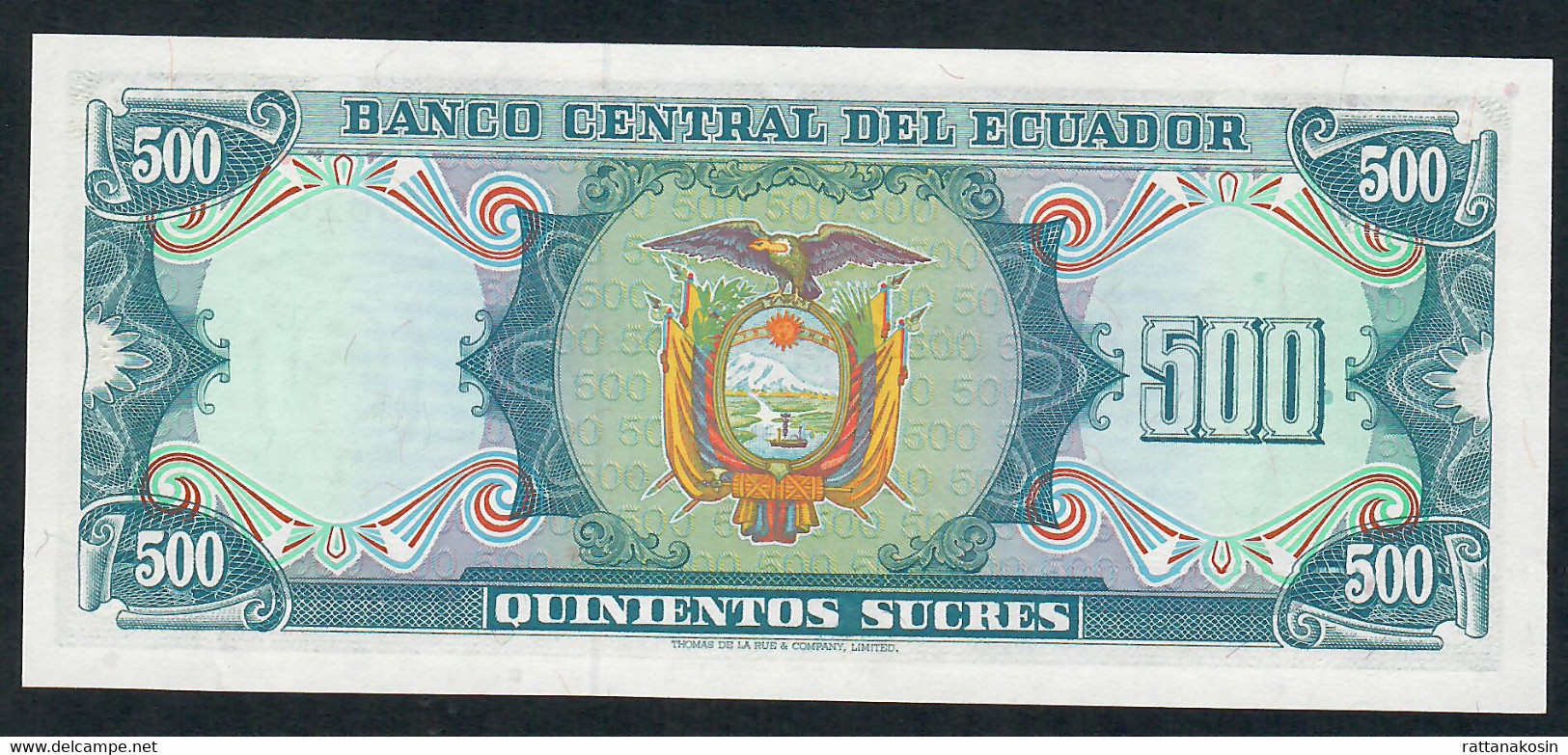 ECUADOR P119b 500  SUCRES 20.7.1982 #GR     UNC. - Ecuador