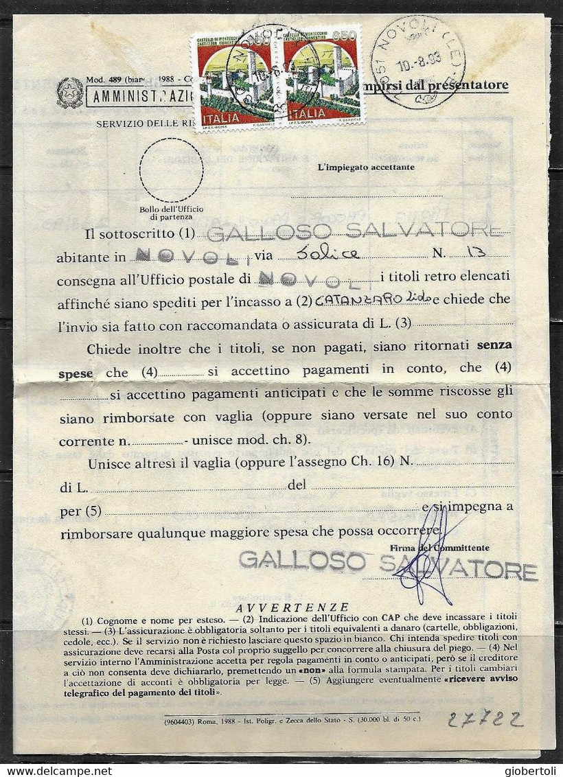 Italia/Italy/Italie: Lotto Di 6 Documenti Postali, Lot Of 6 Postal Documents. Loto Di 6 Documents Postaux - Lotti E Collezioni