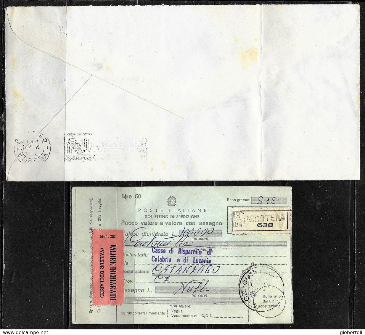 Italia/Italy/Italie: Lotto Di 6 Documenti Postali, Lot Of 6 Postal Documents. Loto Di 6 Documents Postaux - Lotti E Collezioni