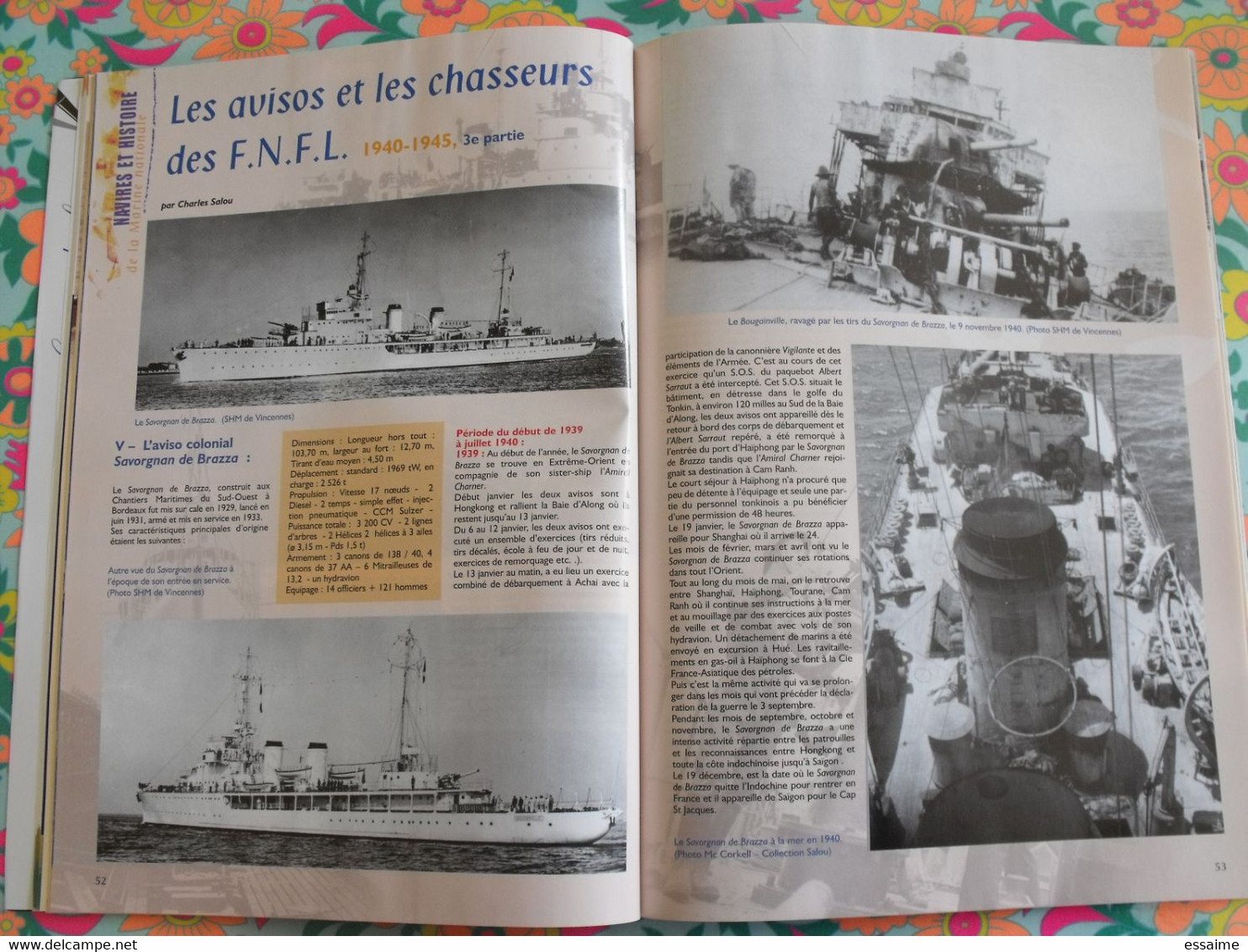 4 n° de Navires & Histoire. 2003-2004  cuirassé de poche Admiral Graf Spee BMC Somme croiseurs espagnols