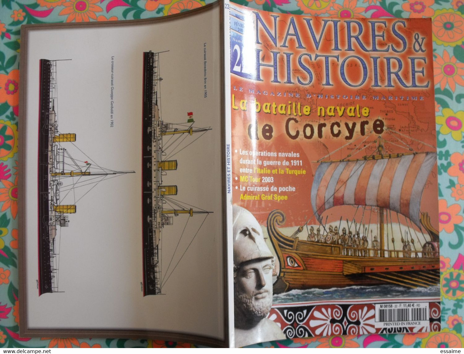 4 n° de Navires & Histoire. 2003-2004  cuirassé de poche Admiral Graf Spee BMC Somme croiseurs espagnols