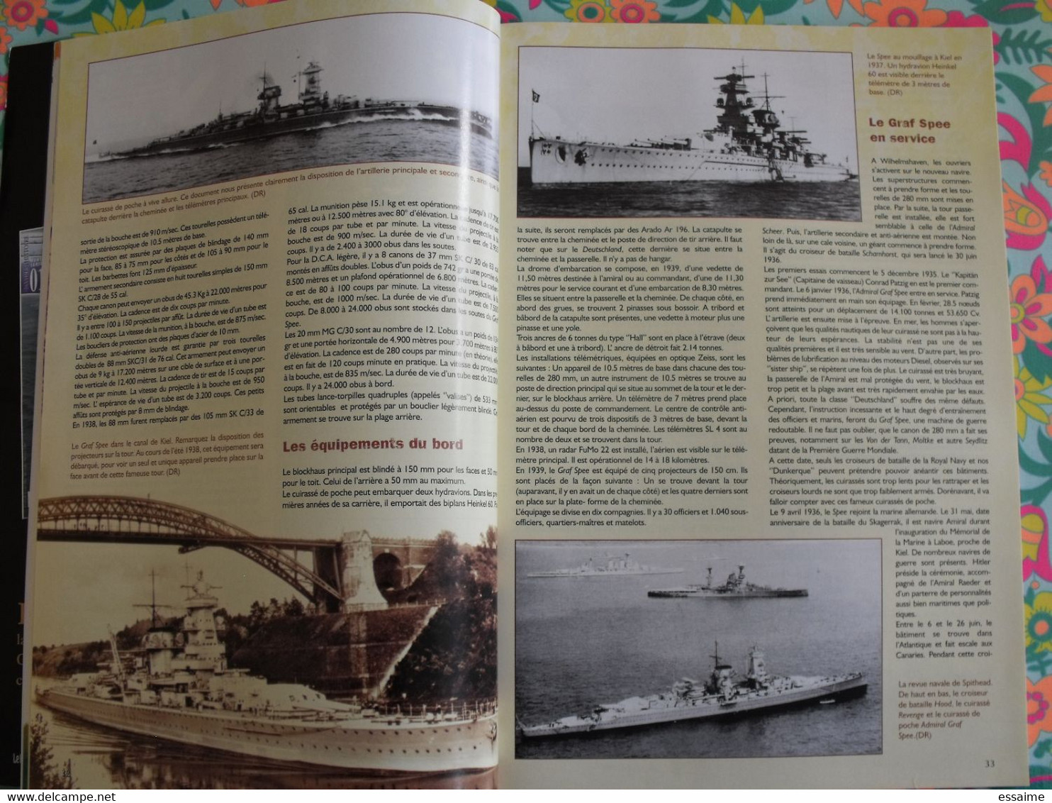 4 n° de Navires & Histoire. 2003-2004  cuirassé de poche Admiral Graf Spee BMC Somme croiseurs espagnols