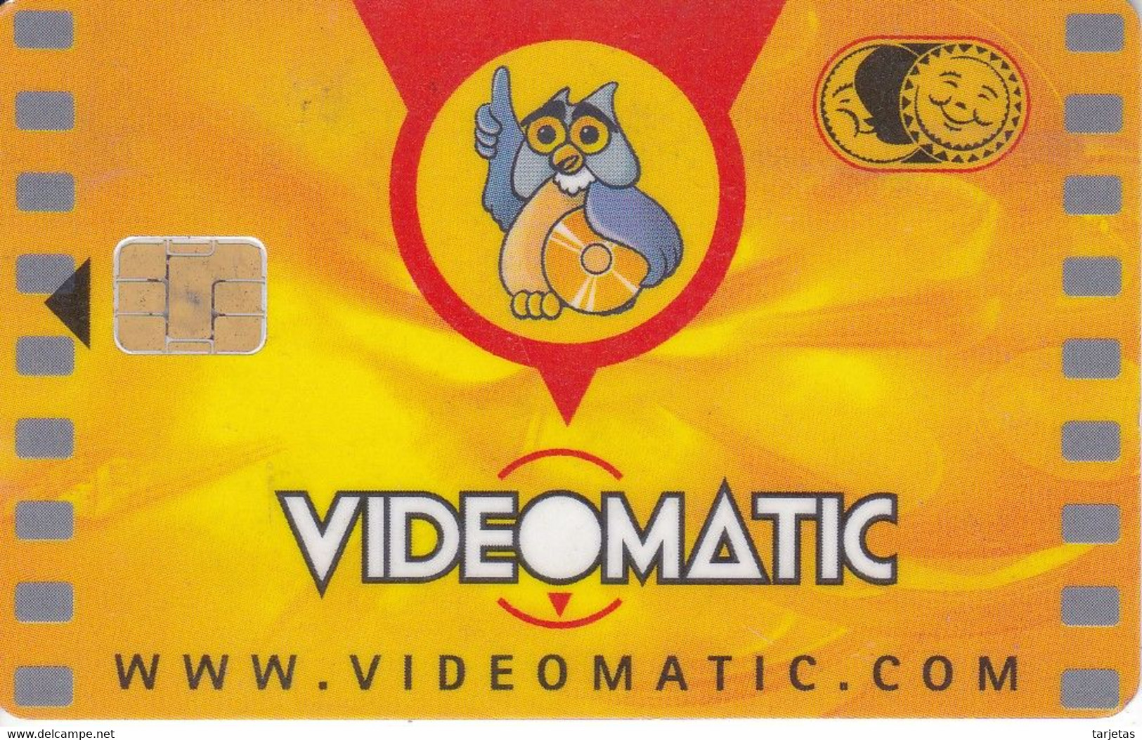 TARJETA CON CHIP DE VIDEOMATIC BUHO PEQUEÑO, OWL, CHOUETTE  (CHIP, PUCE) DE TOT AL BORN - Eulenvögel