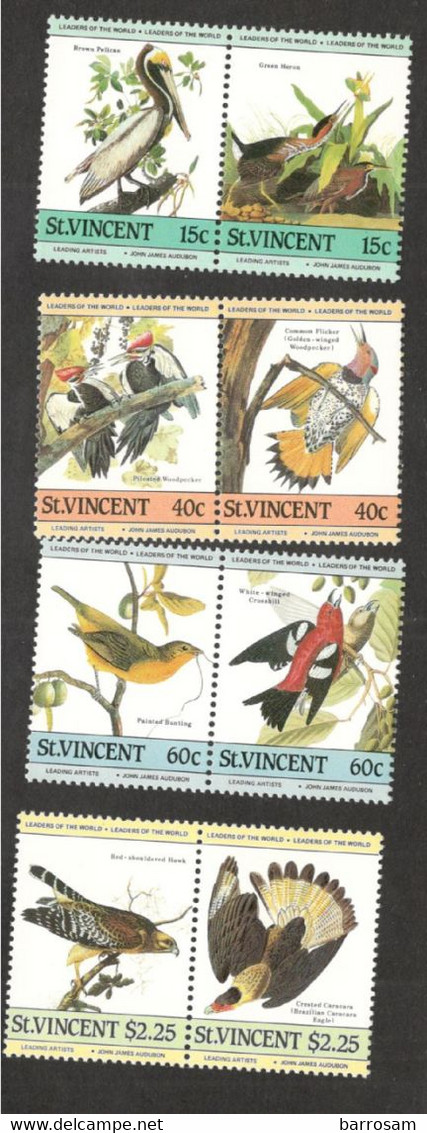 ST.VINCENT......1985: Michel 812-19mnh** BIRDS - St.Vincent (1979-...)