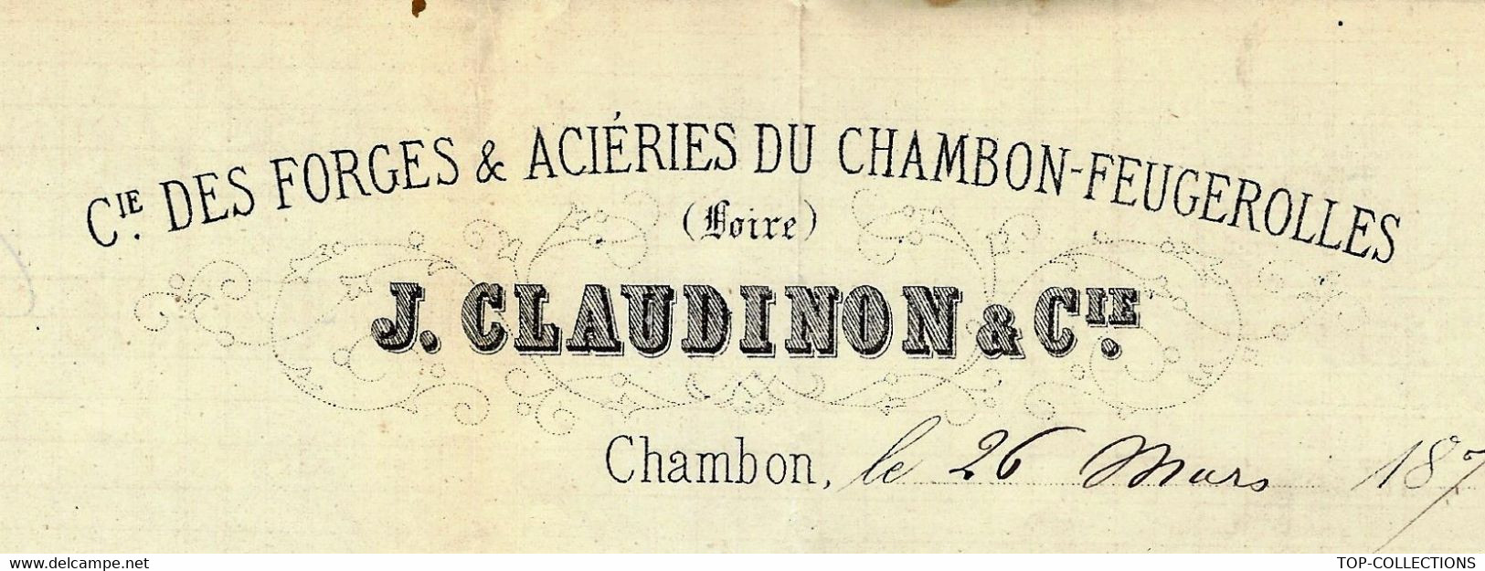 1870 CACHET Convoyeur  Chambon Feugerolles Sur Timbre Empire LAC Pour Givors F. De La Rochette - 1849-1876: Klassik