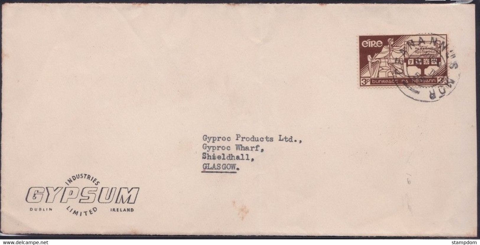 IRELAND 1959 COVER To Scotland @D4910L - Briefe U. Dokumente