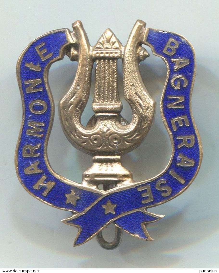 Harmonie Bagneraise, Bagneres - De - Bigorre France, Music Vintage Pin, Badge, Abzeichen, Enamel - Musique