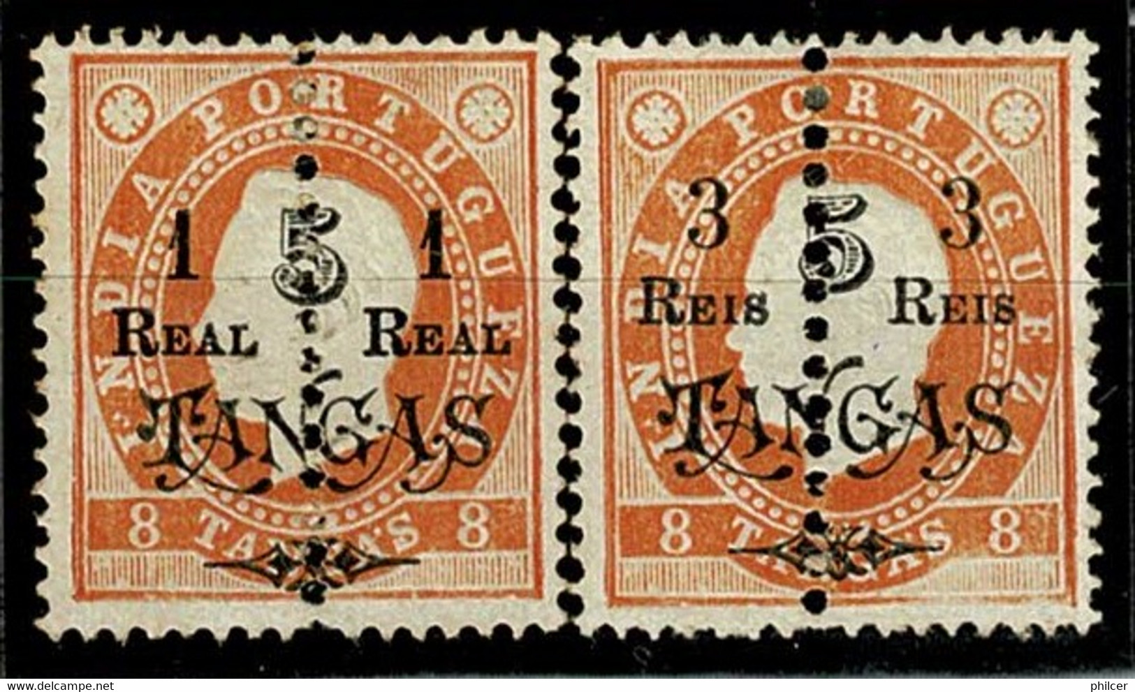 India, 1911/3, # 222a, 224b, MH - Portuguese India