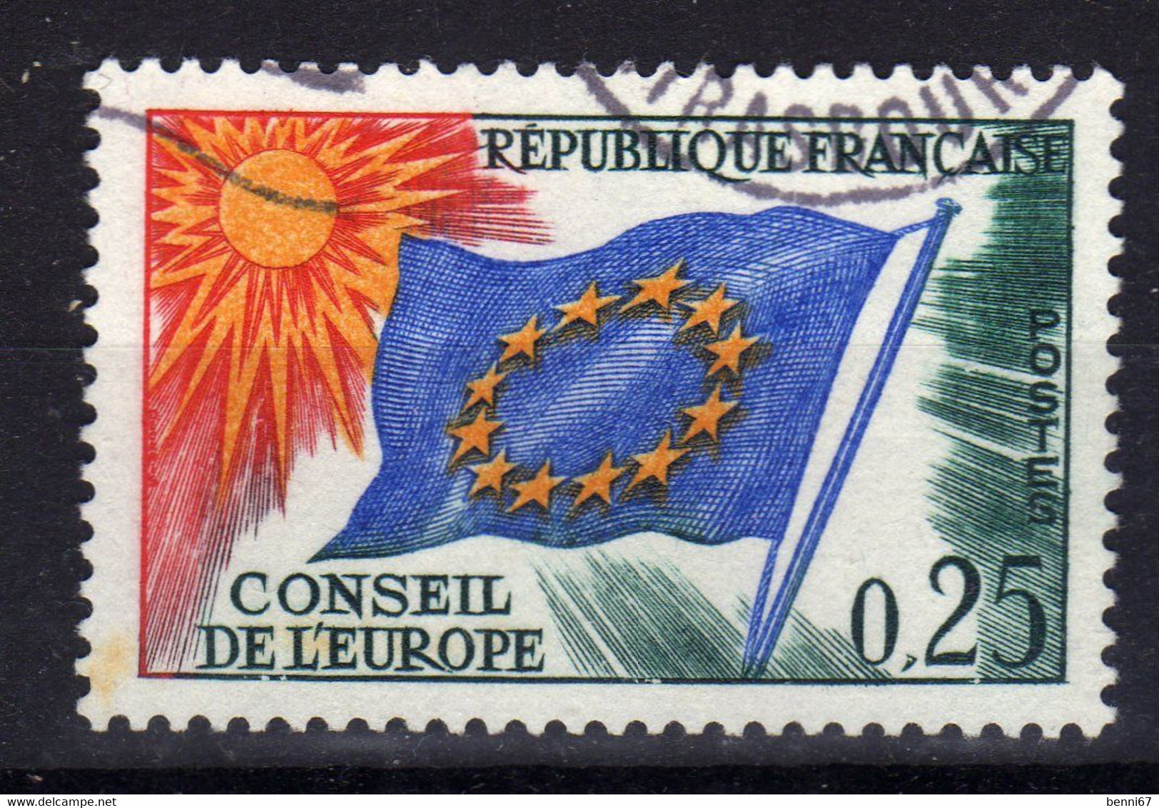 FRANCE Conseil De L'Europe Europarat 1963/71  Yv 29 Obl - Used