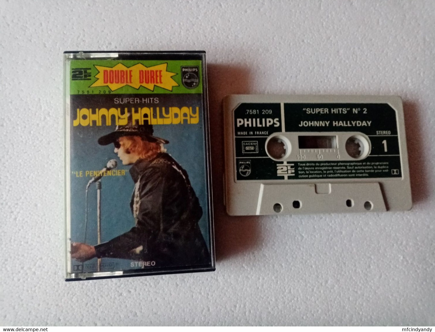 Cassette Audio - Johnny Hallyday - Double Durée Le Pénitencier - Cassettes Audio