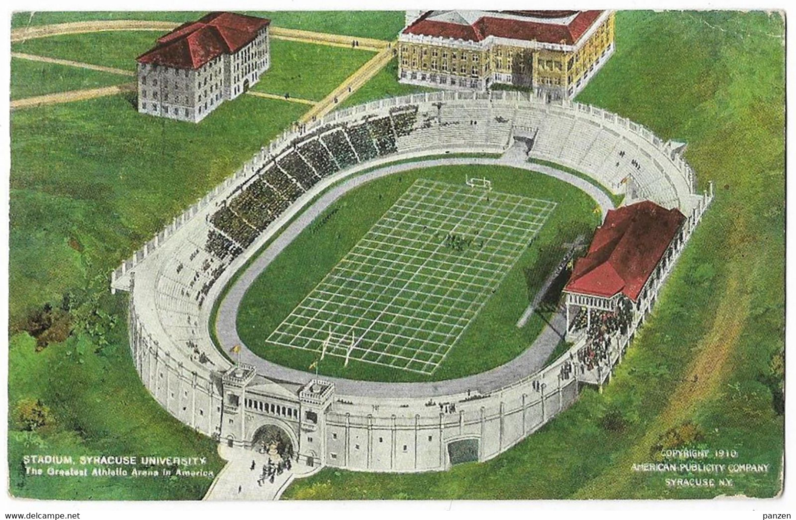 United States 1910 Stadium Syracuse University Picture Postcard - Cartes Souvenir