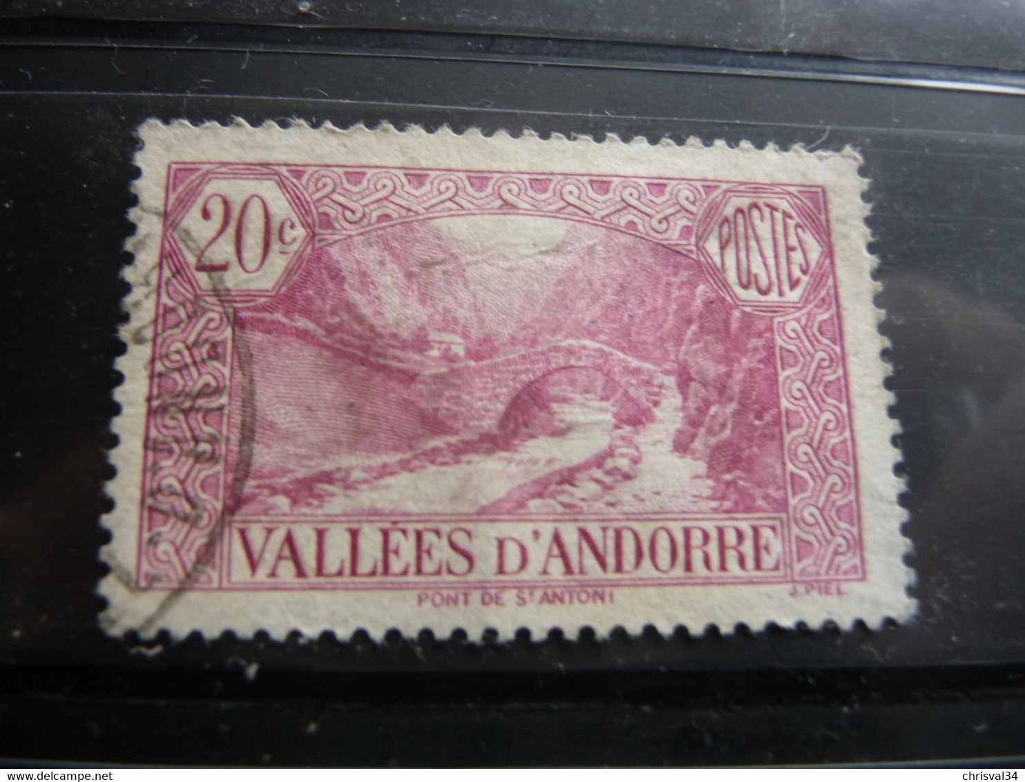 TIMBRE ANDORRE FRANÇAIS  N 30   COTE  11,50  EUROS   OBLITERE - Used Stamps