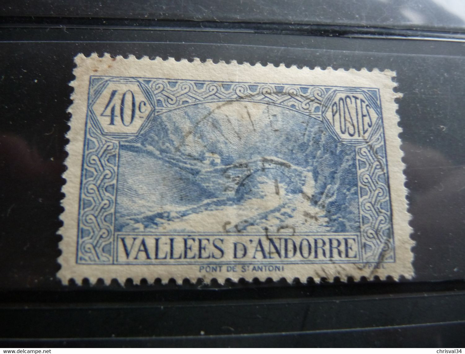 TIMBRE ANDORRE FRANÇAIS  N 33   COTE  12,00  EUROS   OBLITERE - Used Stamps