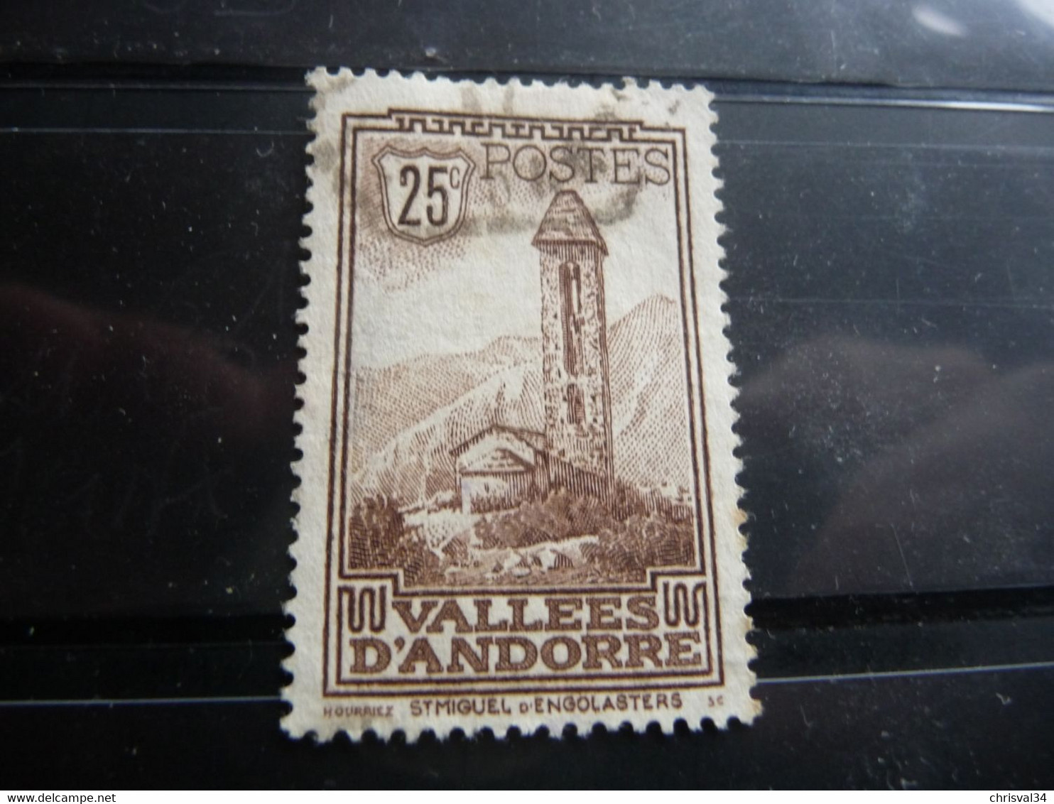 TIMBRE ANDORRE FRANÇAIS  N 31   COTE  6,00  EUROS   OBLITERE - Used Stamps