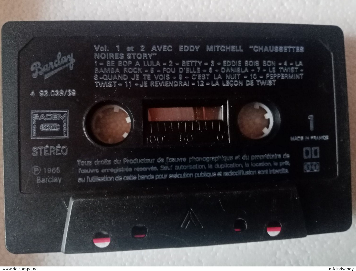 Cassette Audio - Eddy Mitchell Et Les Chaussettes Noires - V1 Et 2 - Cassettes Audio