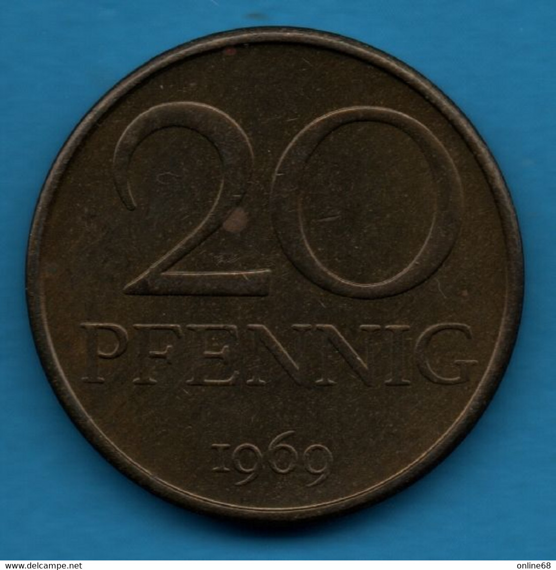 DDR RDA 20 PFENNIG 1969 KM# 11 - 20 Pfennig