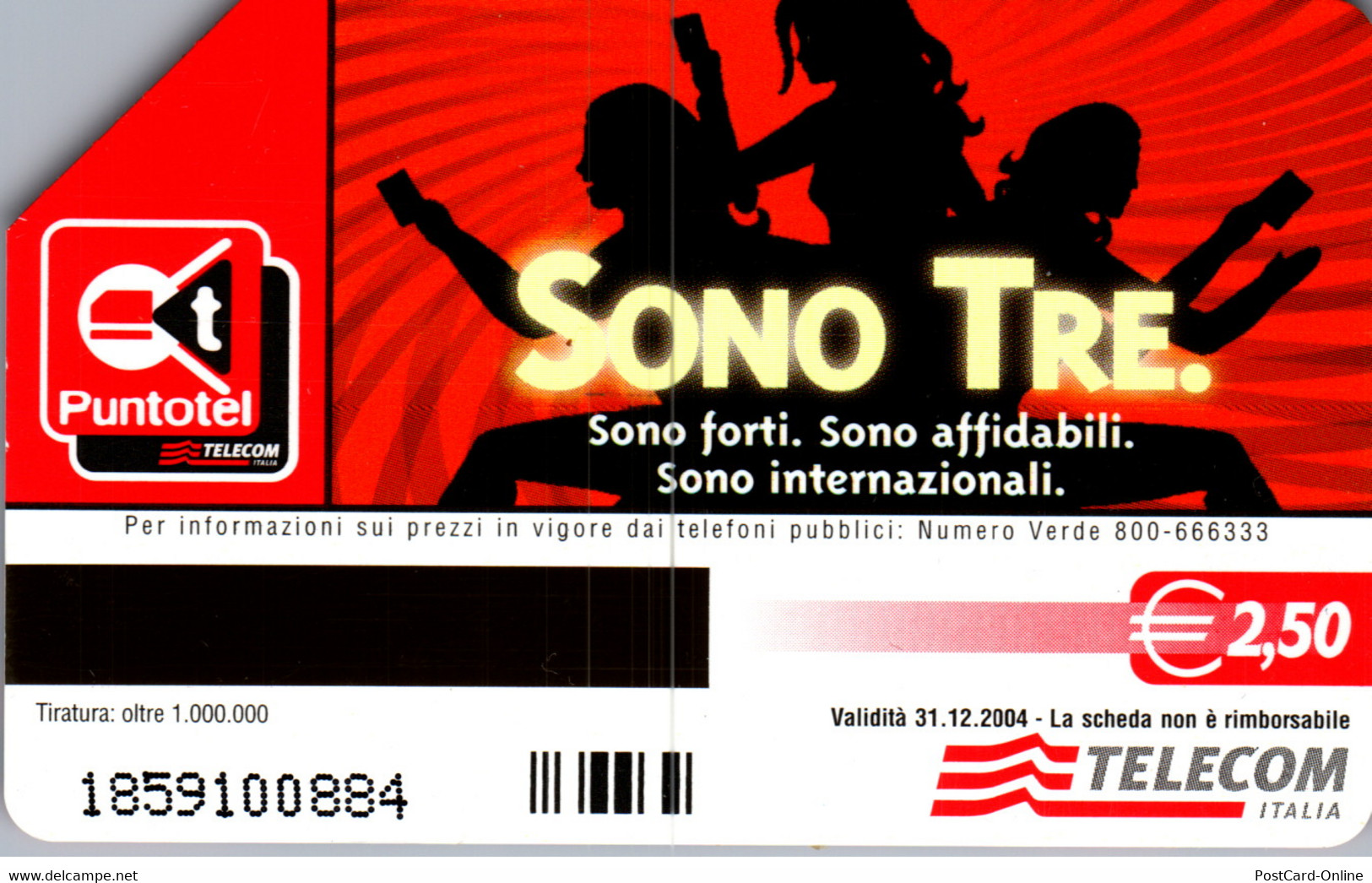 32505 - Italien - Sono Tre , Puntotel - Öff. Diverse TK